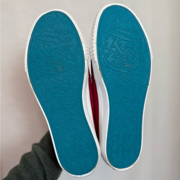 Adidas Red Canvas Sneakers - Picture 2 of 3